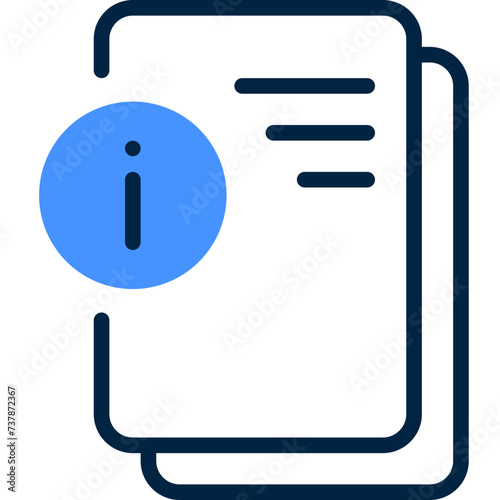 Business Management  Instruction Icon in Dualtone Style