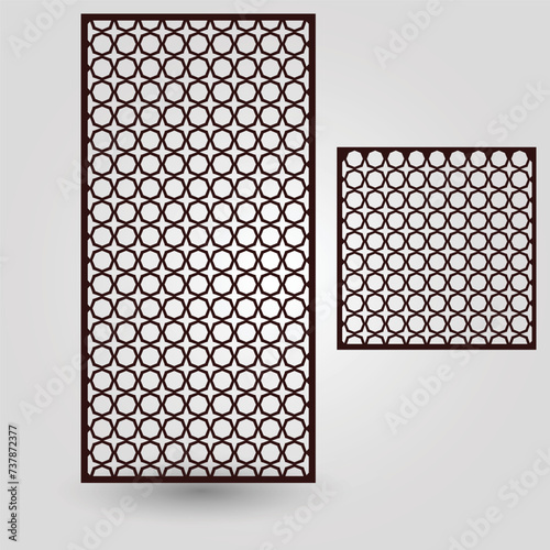 Geometric Vector Pattern  Laser-Cut 