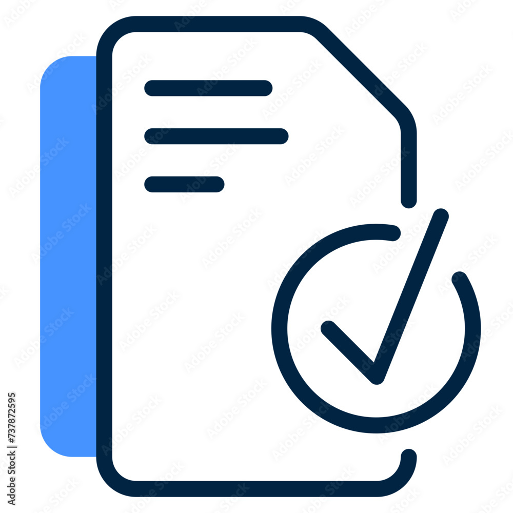 Business Management Report Icon in Dualtone Style Business Management Report Icon in Dualtone Style
