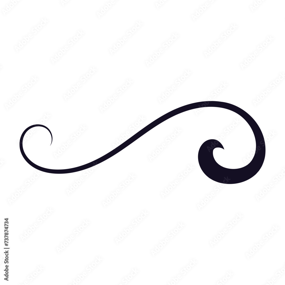 Swishes vector icon. Swashes illustration sign. Swoops symbol. Aroma logo. Swishes vector icon. Swashes illustration sign. Swoops symbol. Aroma logo.