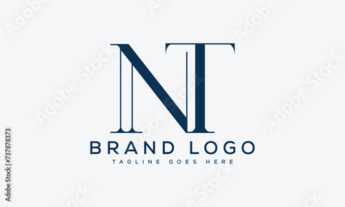 letter NT logo design vector template design for brand.