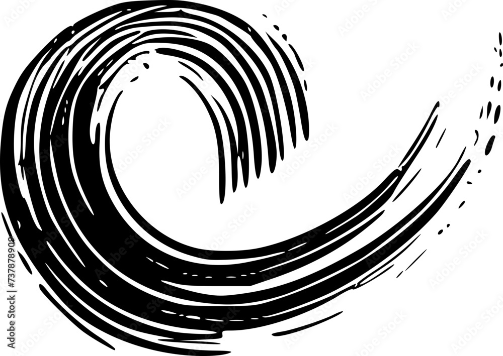 Brush stroke, abstract element. Brush stroke, abstract element.
