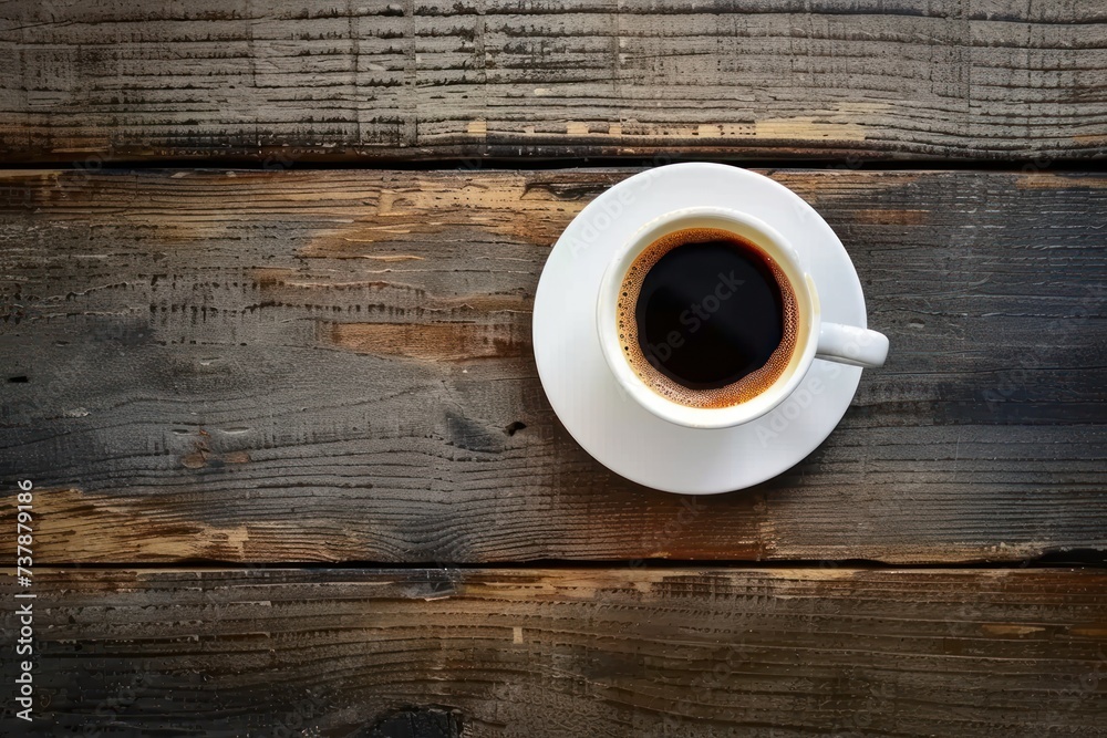 Steaming cup of coffee rich aroma emanating from white porcelain gracefully resting on rustic wooden table symbol of fresh start dark robust espresso contrasts with gentle brown hues of table Steaming cup of coffee rich aroma emanating from white porcelain gracefully resting on rustic wooden table symbol of fresh start dark robust espresso contrasts with gentle brown hues of table
