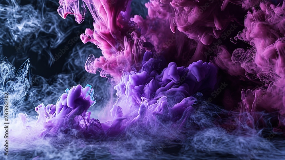 Generative AI Illustration of Abstract Purple Generative AI Illustration of Abstract Purple