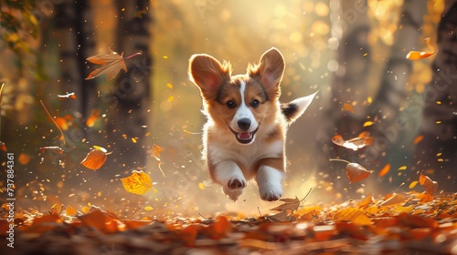 Fototapeta Naklejka Na Ścianę i Meble -  animals in the woods