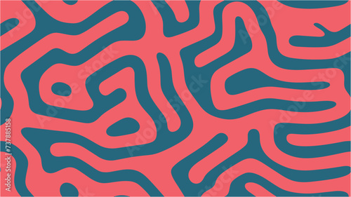 Topography relief. Wavy background. Seamless. The geometric background by stripes. Vector. Texture. Colorful background waves of lines. Retro styled wavy wallpaper design.