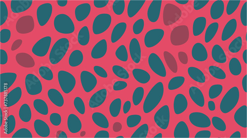 Bright summer print. Abstract Style Design. Fluid 2D illustration of modern movement. Vector illustration. Abstract seamless spotty pattern.