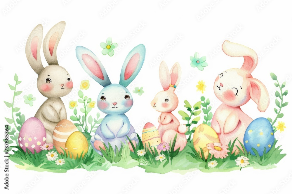Happy Easter Eggs Basket Desert bloom. Bunny in flower easter church decoration Garden. Cute hare 3d Communion Card easter rabbit spring illustration. Holy week graphic design card wallpaper comical Happy Easter Eggs Basket Desert bloom. Bunny in flower easter church decoration Garden. Cute hare 3d Communion Card easter rabbit spring illustration. Holy week graphic design card wallpaper comical