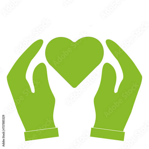 human's hands, cupped hands, heart, red, green, black, Supporting hands,hands holding red heart isolated on a white,  Volunteering charity, votes, support, hope and peace,badge for website or app, inf