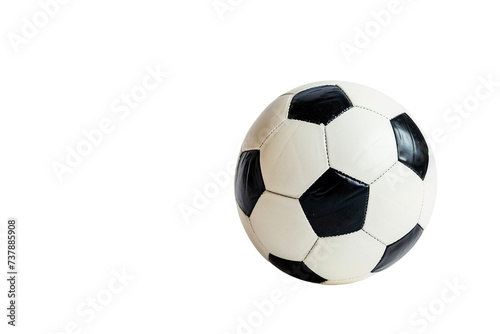 Soccer Ball On Transparent Background.