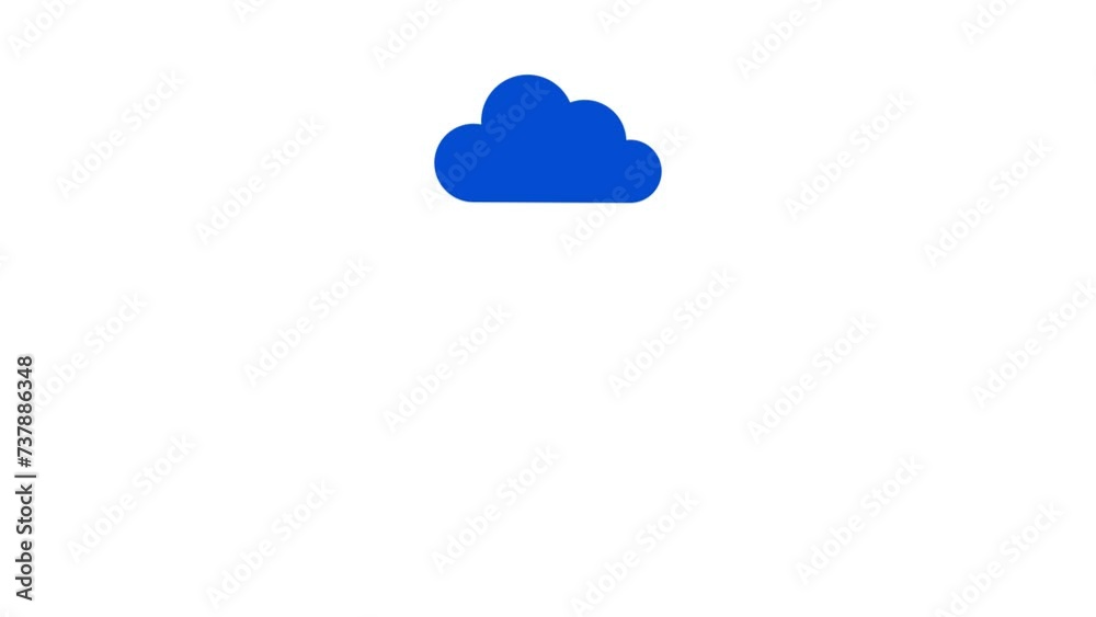 Bitcoin falling from cloud Animation with transparent background Bitcoin falling from cloud Animation with transparent background