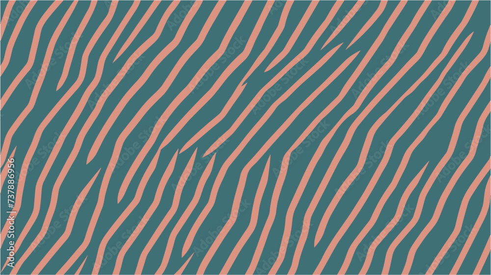 Seamless surface pattern design with sine waves ornament. Retro design ...