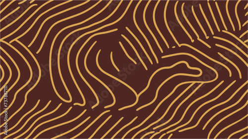 Topographic map. Texture of meat and fish. Wave Lines Pattern Abstract Background. Topo contour map. Marine watershed. Digital effects. Ultra wide size. Seamless.