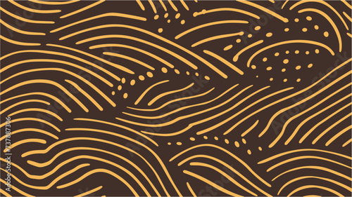 Seamless. Pop art style pattern. Optical art. Vector tiger pattern. COVER DESIGN. Unique wallpaper. Groovy poster y2k retro background for print design. Wind print on clothing or print.