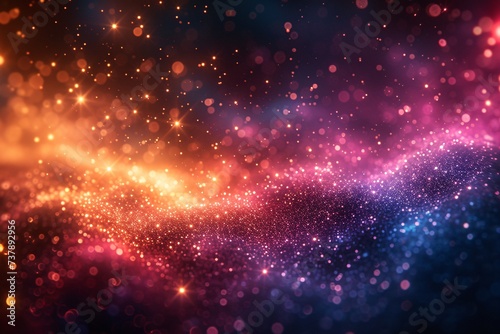 Glowing Galaxy A Colorful Cosmic Adventure Generative AI
