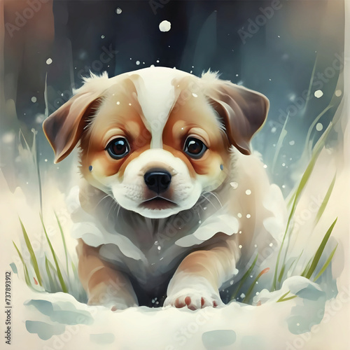 Nice Dog Ai generative Victor and EPS
