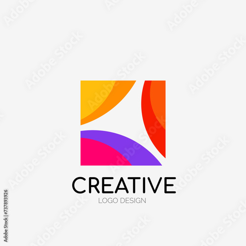 Free Download Modern abstract logo design. Geometric vector art. Clean overlapping lines and abstract shapes. Perfect for modern brand - GFXLoad
