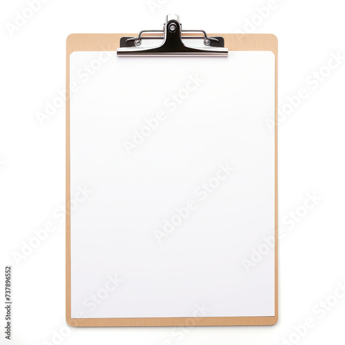 Blank paper clipboard. isolated on white background ©  Mohammad Xte