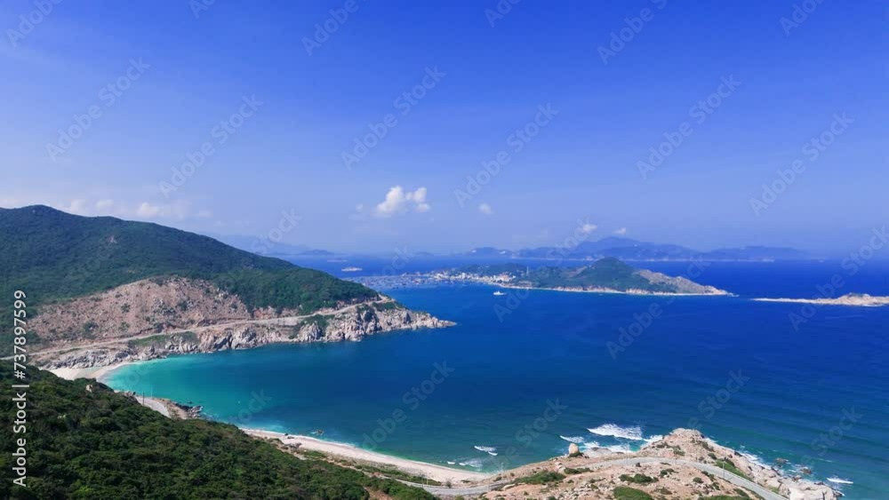 aerial view of beach in Vietnam aerial view of beach in Vietnam