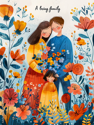 happy love family flower © liquid2000