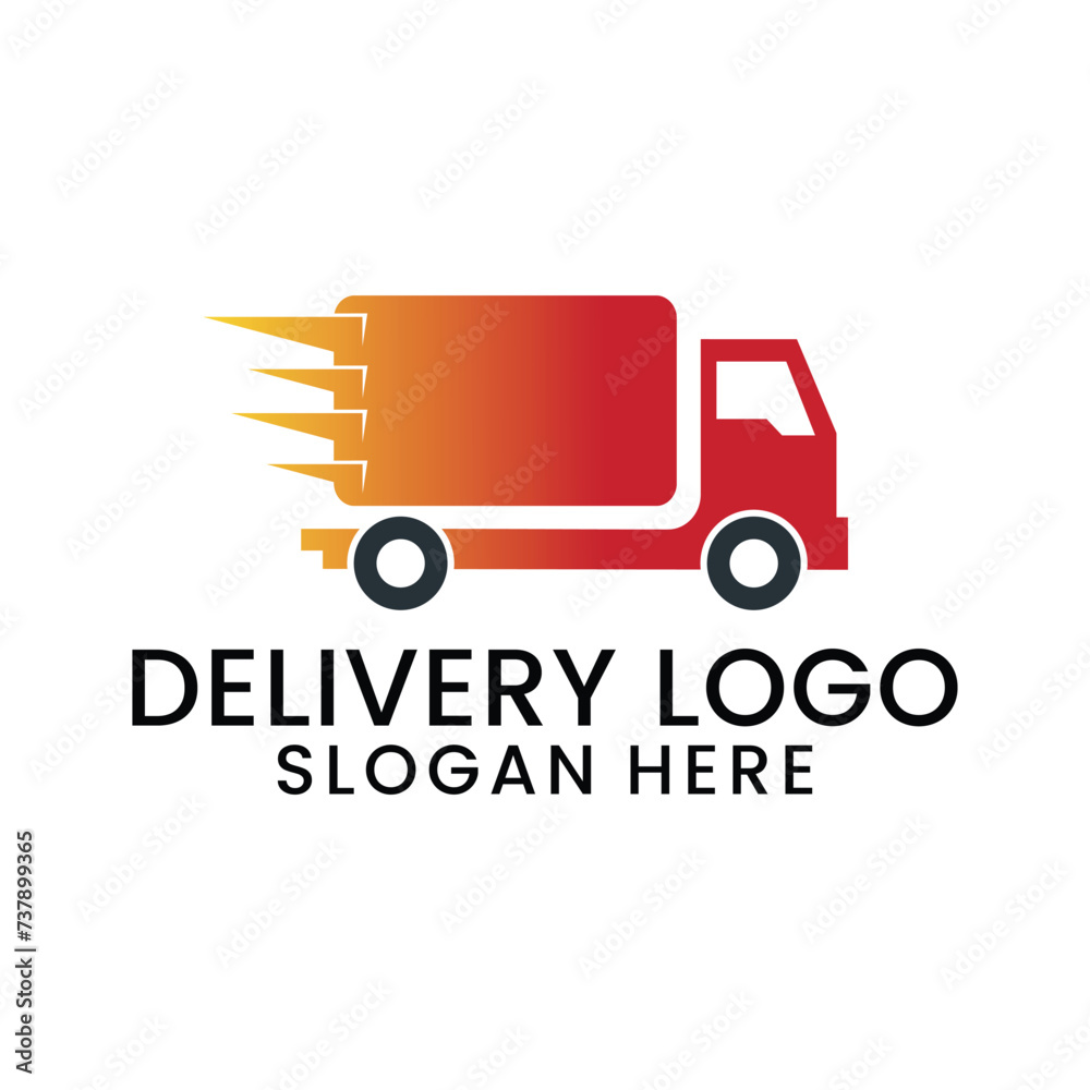 delivery service logo, icon and vector illustration delivery service logo, icon and vector illustration