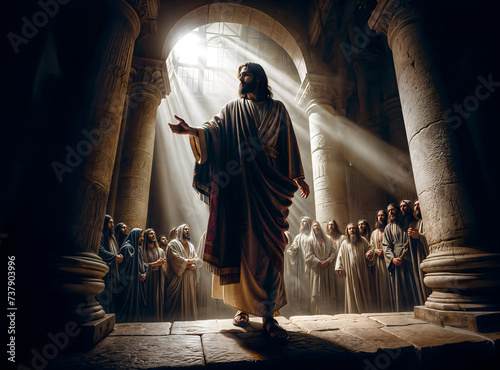 Jesus Christ Preaching at the Temple in Jerusalem – Gospel Account of the Messiah Teaching