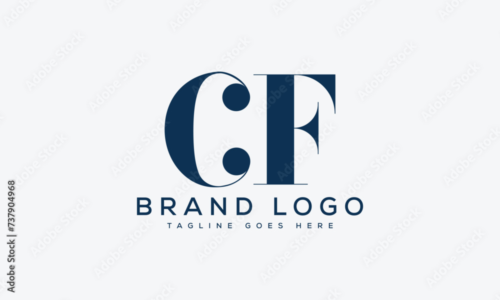 letter CF logo design vector template design for brand. letter CF logo design vector template design for brand.