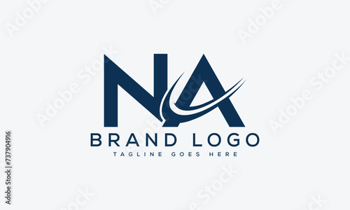 letter NA logo design vector template design for brand. photo