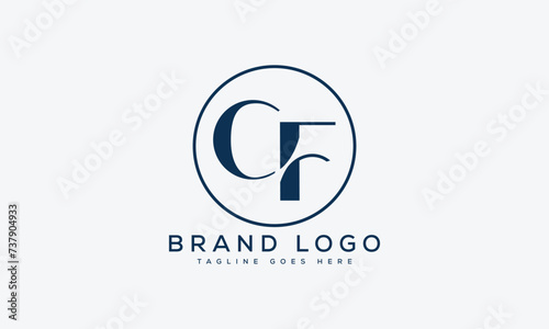 letter CF logo design vector template design for brand.