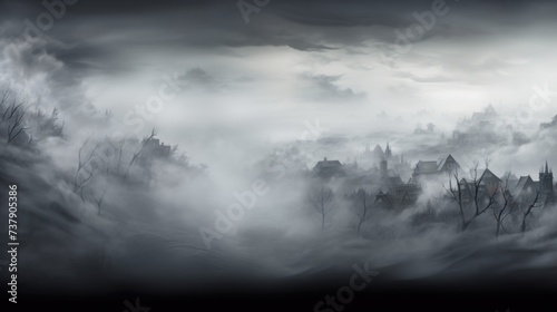 Silver Color Fog Background