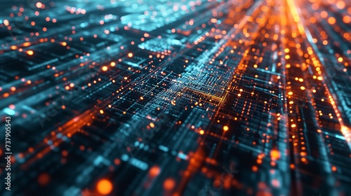 Wallpaper Mural Modern Digital Abstract 3D Background. Torontodigital.ca