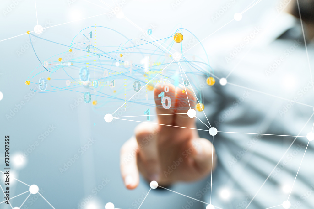 Global network. Blockchain. 3D illustration. Neural networks and artificial intelligence. Abstract 3d Global network. Blockchain. 3D illustration. Neural networks and artificial intelligence. Abstract 3d