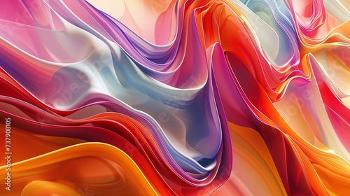 Delving into the World Mokupe of Leptop Screen with an abstract representation of flowing energy and dynamic motion, digital brushstrokes morphing and intertwining in a symphony of form and color