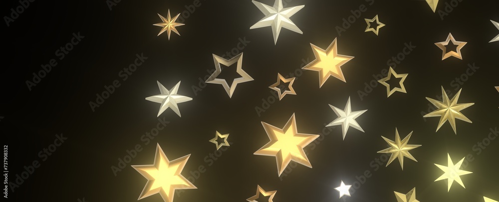 XMAS Stars - golden stars - XMAS Stars - golden stars -