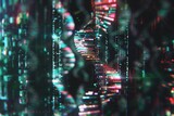 Abstract DNA structure background merges technology and medical research
