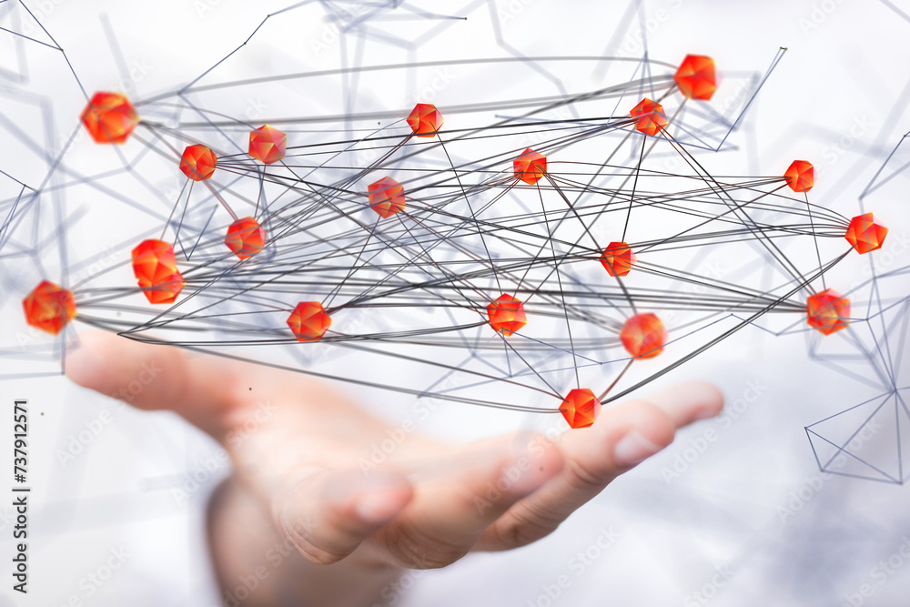conference Digital Network and data concept 3d - neural network exposure digital conference Digital Network and data concept 3d - neural network exposure digital