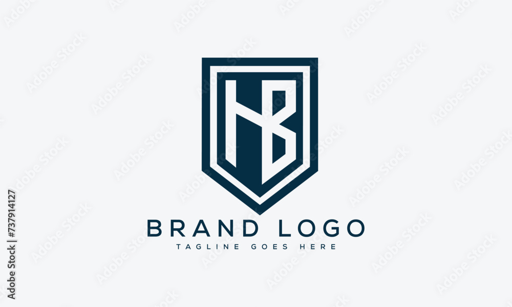 letter HB logo design vector template design for brand. letter HB logo design vector template design for brand.