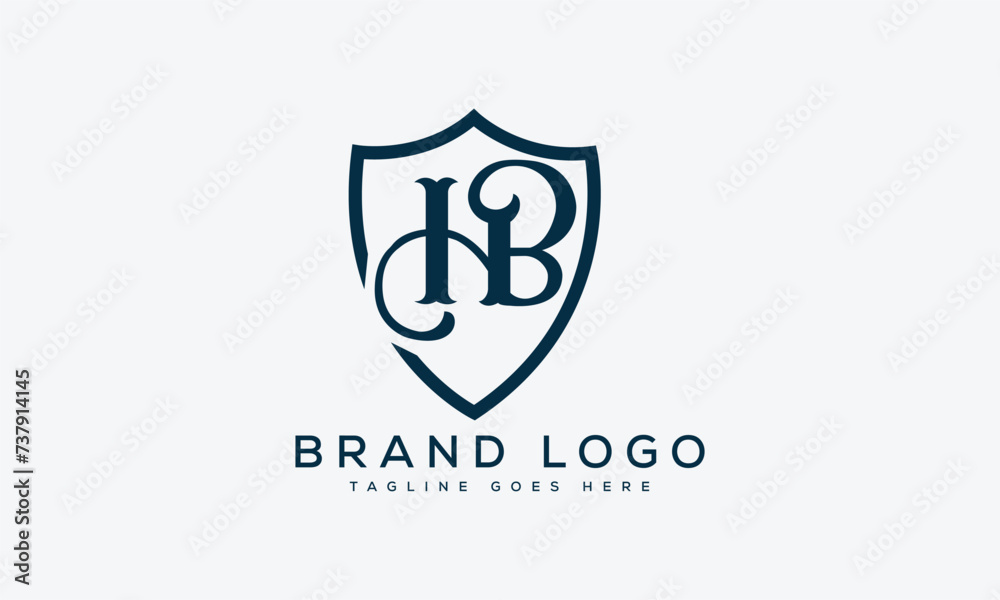 letter HB logo design vector template design for brand.