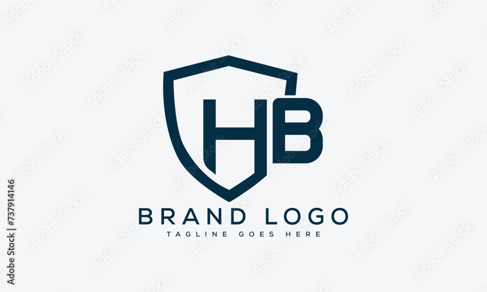 letter HB logo design vector template design for brand. letter HB logo design vector template design for brand.