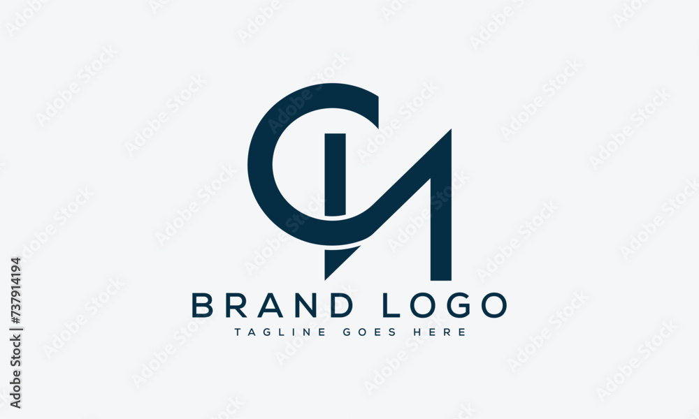 letter CN logo design vector template design for brand.