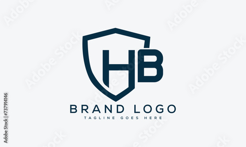 letter HB logo design vector template design for brand.