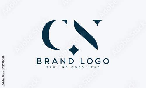letter CN logo design vector template design for brand.