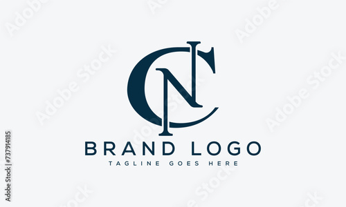 letter CN logo design vector template design for brand.