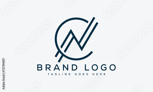letter CN logo design vector template design for brand.