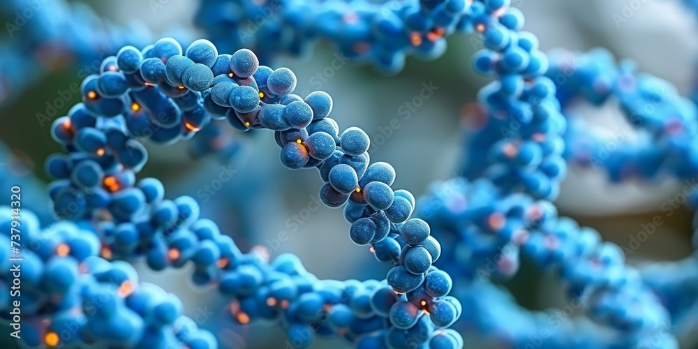 A Highly Detailed Molecular Model of the DNA Double Helix, Symbolizing the Complexity and Intricacy of Genetic Science, Generative AI A Highly Detailed Molecular Model of the DNA Double Helix, Symbolizing the Complexity and Intricacy of Genetic Science, Generative AI