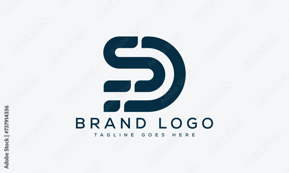 letter DS, SD logo design vector template design for brand. letter DS, SD logo design vector template design for brand.