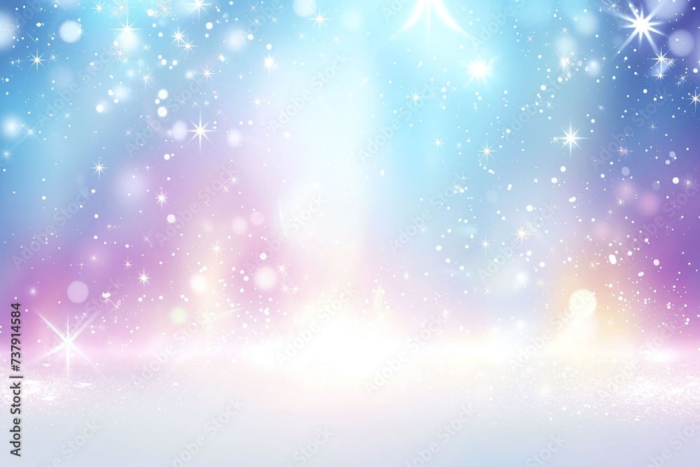 Abstract background in pastel colors with glitter and bokeh, space imitation. Magic background with copy space. Abstract background in pastel colors with glitter and bokeh, space imitation. Magic background with copy space.