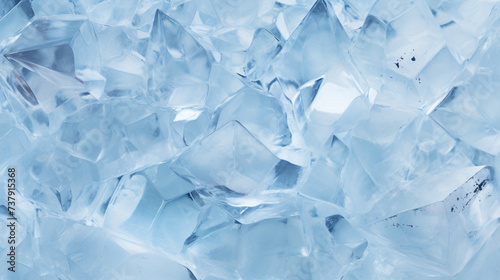Transparent ice crystals texture