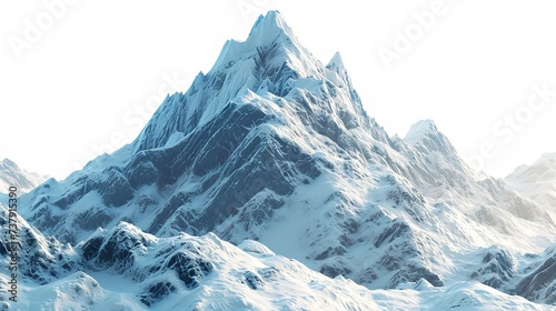 Snowy Mountains Mountain Peak - separated