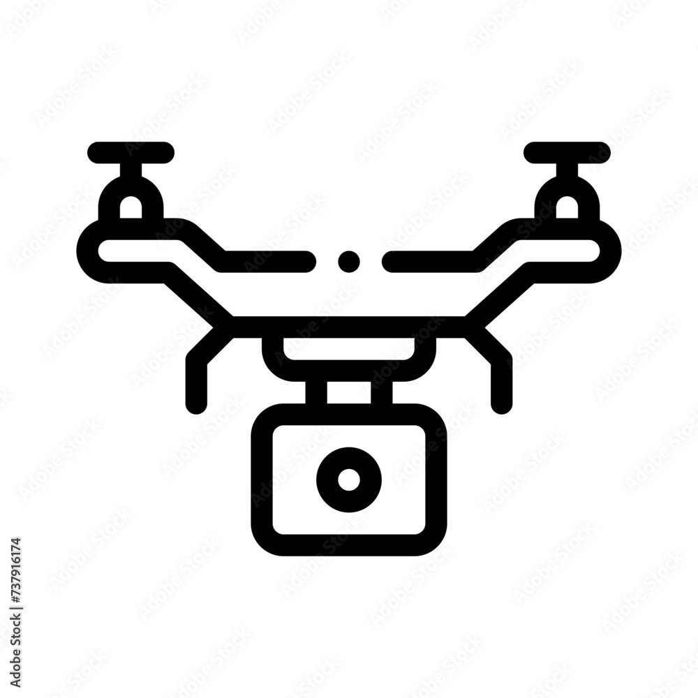 drone line icon drone line icon